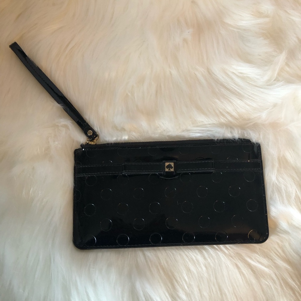Kate Spade Camellia Street black Jemima Wristlet